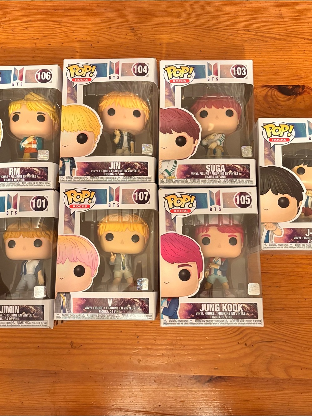 BTS Funko Pop Set
